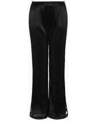 Giorgio Armani - Crystal-embroidered Pleated Tulle Trousers - Lyst