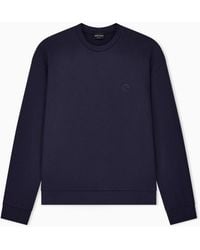 Giorgio Armani - Cotton And Cashmere Crew-Neck Sweatshirt - Lyst