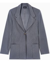Giorgio Armani - Viscose-Blend Knit Single-Breasted Jacket - Lyst