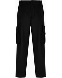 Giorgio Armani - One-Pleat Cargo Trousers - Lyst