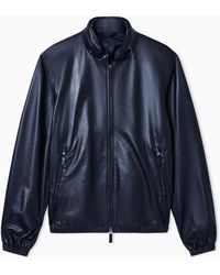 Giorgio Armani - Nappa Leather Blouson With Zip - Lyst