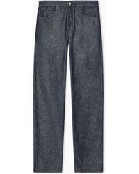 Giorgio Armani - Pantalones Cinco Bolsillos Regular Fit En Sarga De Algodón De Máxima Calidad Y Seda - Lyst