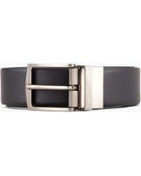 Giorgio Armani - Gift Box With Reversible Leather Belt And Two Buckles - Lyst