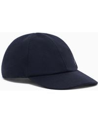Giorgio Armani - Virgin Wool And Cashmere Baseball Cap - Lyst