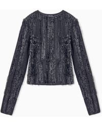 Giorgio Armani - Sweater Slim-Fit Crew Neck - Lyst