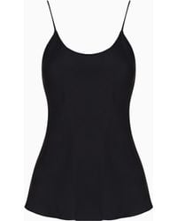 Giorgio Armani - Silk Charmeuse Top - Lyst