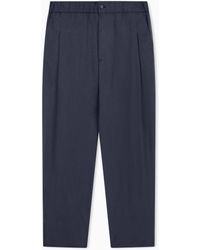 Giorgio Armani - Washed, Silk-Blend, Single-Pleat Trousers - Lyst