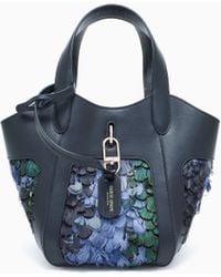 Giorgio Armani - Small, Smooth Leather Handbag With Feathers - Lyst