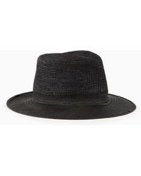 Giorgio Armani - Plaited Straw Hat - Lyst