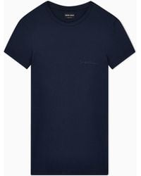 Giorgio Armani - Stretch Jersey Loungewear T-Shirt - Lyst