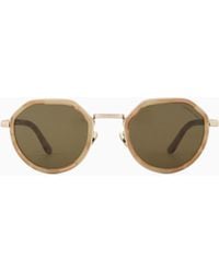 Giorgio Armani - Round Sunglasses - Lyst