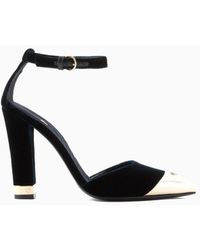 Giorgio Armani - Velvet D'orsay Court Shoes - Lyst
