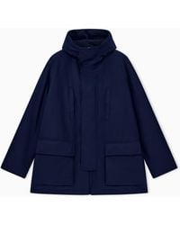 Giorgio Armani - Caban Coat Regular Fit - Lyst