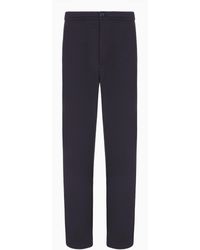 Giorgio Armani - Hose Aus Doppellagigem Baumwolljersey - Lyst