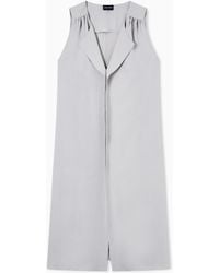 Giorgio Armani - Technical Silk Shirt Dress - Lyst