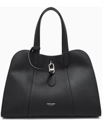 Giorgio Armani - Large Pebbled Leather Tote Bag - Lyst