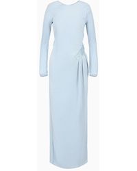 Giorgio Armani - Long Dress In Pleated Jersey - Lyst