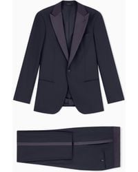 Giorgio Armani - Pure Wool, Half-Canvassed, Slim-Fit Tuxedo From The Soho Line - Lyst