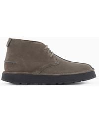 Giorgio Armani - Suede Chukka Boots - Lyst
