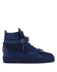 Giuseppe Zanotti - Coby Matt Lace-Up Hi-Tops Sneakers - Lyst