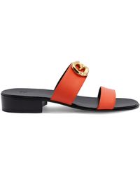 Giuseppe Zanotti - Gregorie Logo-Plaque Sandals - Lyst
