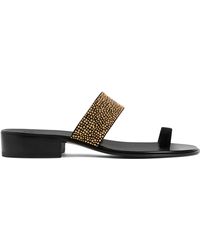 Giuseppe Zanotti - Emerick Studded Toe-Loop Sandals - Lyst