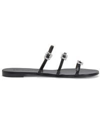 Giuseppe Zanotti - Himari Jewel Flat Sandals, Brand Size 37 Us - Lyst
