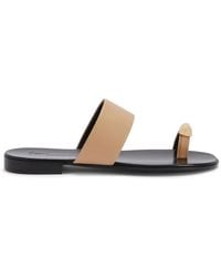 Giuseppe Zanotti - Norbert Leather Toe-Loop Sandals - Lyst