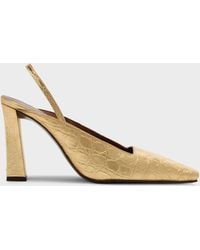 Giuseppe Zanotti - 90Mm Brendha Crocodile-Print Square-Toe - Lyst