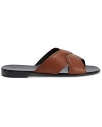 Giuseppe Zanotti - Flavio Crossed-leather Sandals - Lyst