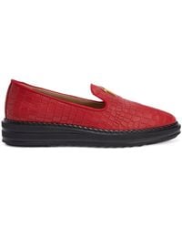 Giuseppe Zanotti - Loafer Mit Logo - Lyst