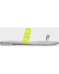 Giuseppe Zanotti - Ring Plexi Flat Sandal - Lyst