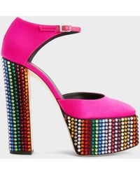 Giuseppe Zanotti - Bebe Studded Platform Pumps - Lyst