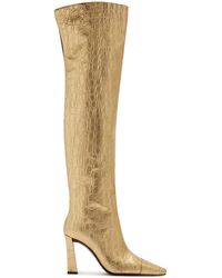 Giuseppe Zanotti - 90Mm Janiee Crocodile-Print Boots - Lyst