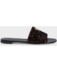 Giuseppe Zanotti - Shirley Flat Sandal - Lyst