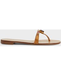 Giuseppe Zanotti - Katisha Flat Sandal - Lyst