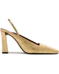Giuseppe Zanotti - 90Mm Brendha Crocodile-Print Square-Toe - Lyst