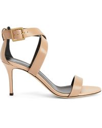 Giuseppe Zanotti - Ellie 80Mm Leather Sandals - Lyst