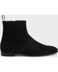 Giuseppe Zanotti - Velvet-leather Boots - Lyst