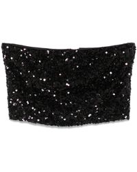 ROTATE BIRGER CHRISTENSEN - Top corto con paillettes - Lyst