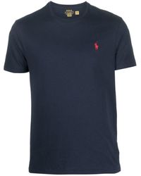 Polo Ralph Lauren - T-shirt Con Logo Ricamato - Lyst
