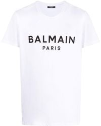Balmain T-shirt con stampa - Bianco