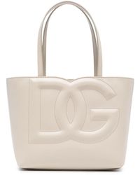 Dolce & Gabbana - Borsa tote con logo dg piccola - Lyst