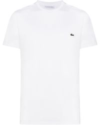 Lacoste T-shirt con logo ricamato - Bianco