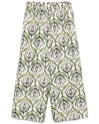 Max Mara Weekend 1 usc - Pantalone in twill di seta eusebio - Lyst