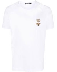 Dolce & Gabbana - T-shirt con motivo - Lyst