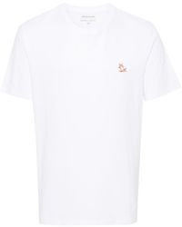 Maison Kitsuné - T-Shirt Con Applicazione - Lyst