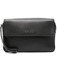 Orciani - Clutch nera con logo - Lyst