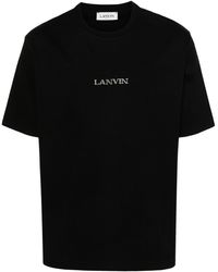 Lanvin - T-Shirt Con Ricamo - Lyst