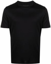 Emporio Armani - T-shirt nera logo eagle - Lyst